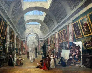 Projet d'aménagement de la Grande Galerie du Louvre, vers 1796